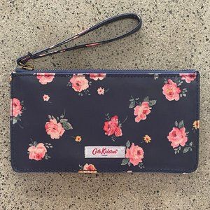 Cath Kidston Navy Blue/Pink Rose Purse (New/Unused w/o Tags)